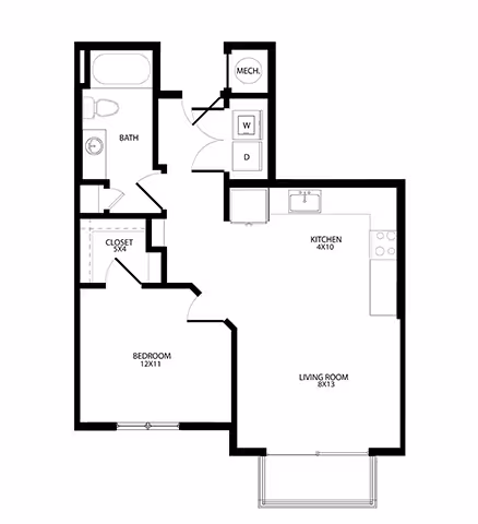 Unit 4312 3414 floor plan